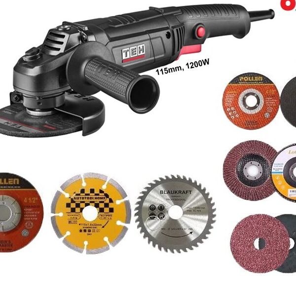 Versatile TEH Electric Grinder Kit with Paddle Switch