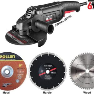 TEH 9 Inch Angle Grinder with Discs
