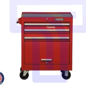 Proto Rolling Cabinet (3 Drawers, Made in USA): Compact Storage for Efficient Organization