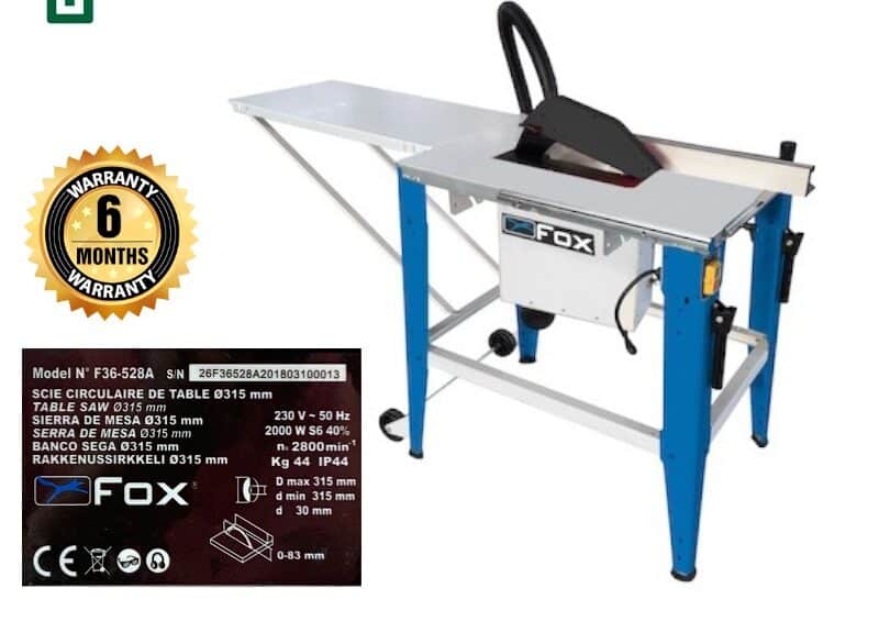 IMG_7989-e1666640947930.jpg FOX 12" Table Saw: Precision Woodworking Made Easy - Image 1
