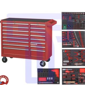 Seneca 16-Drawer Tool Trolley: Comprehensive Storage for 240 Tools