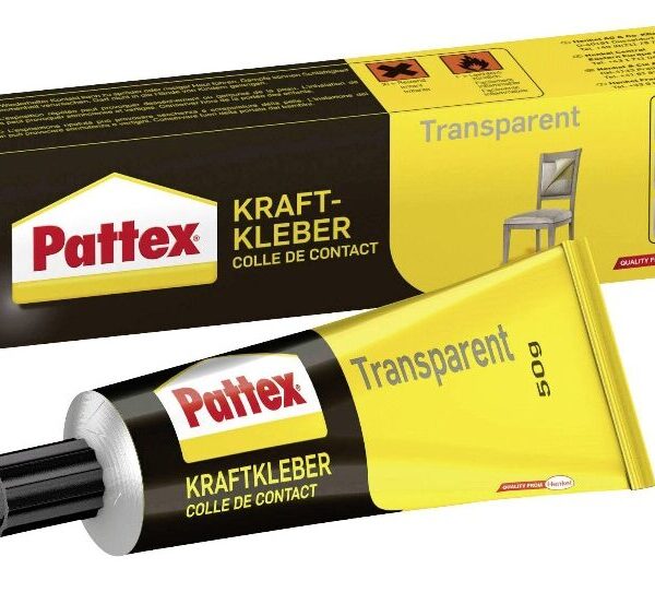 Invisible & Reliable Bonds: Pattex Transparent Contact Glue