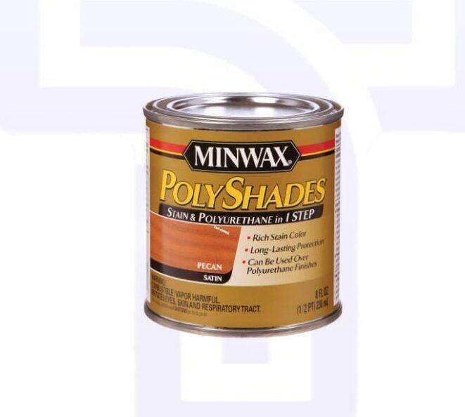 IMG_8274-e1667910591470.jpg Minwax Stain & Polyurethane in 1 (Pecan, 236ml) - Image 1