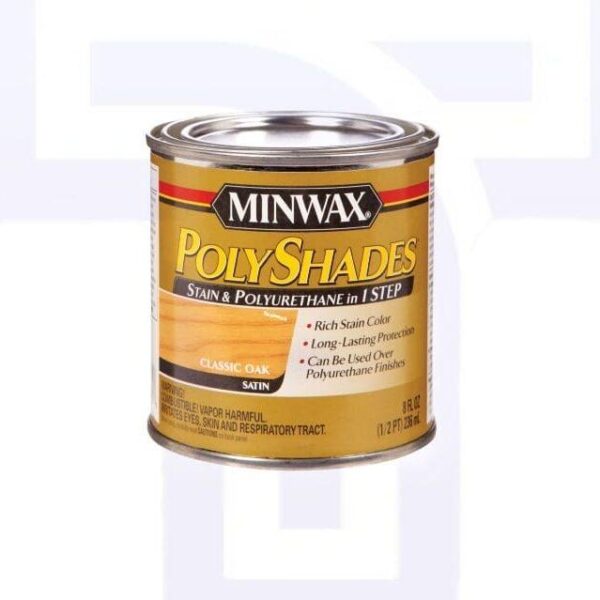 Stain & Finish Furniture Fast: Minwax Stain & Poly (Classic Oak, 236ml)
