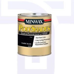 Minwax Stain & Polyurethane in 1 (Black, 236ml)