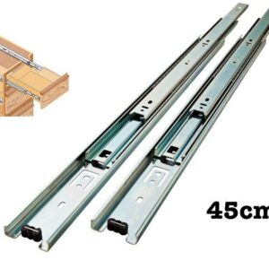 Smooth Gliding for Deep Drawers: Full Extension Ball Bearing Drawer Slider (45cm)