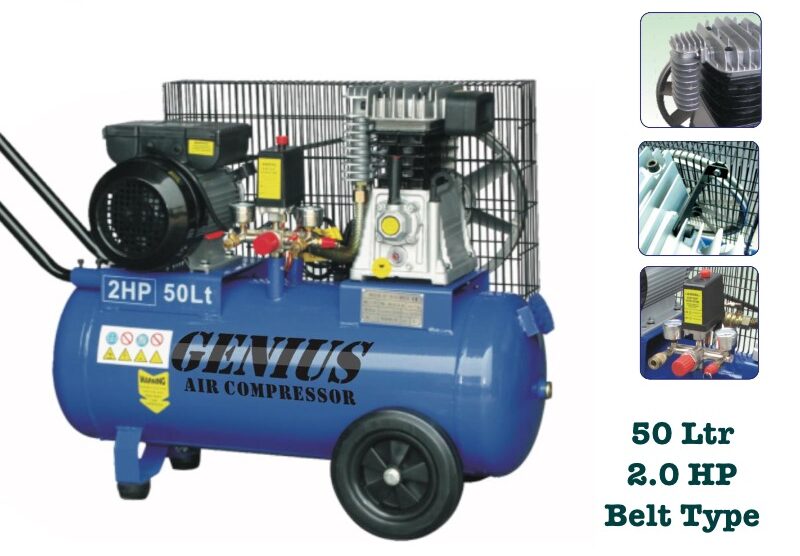 IMG_8594-e1660242888736.jpg GENIUS 50L 2.0 HP Belt Type Air Compressor - Image 1