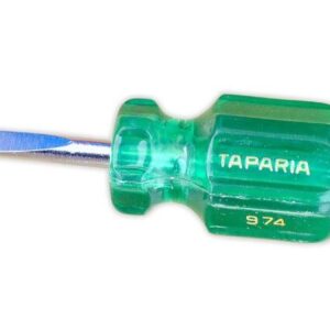 Taparia Flat 3cm Blade Stubby Screwdriver: Ideal for Tight Spaces