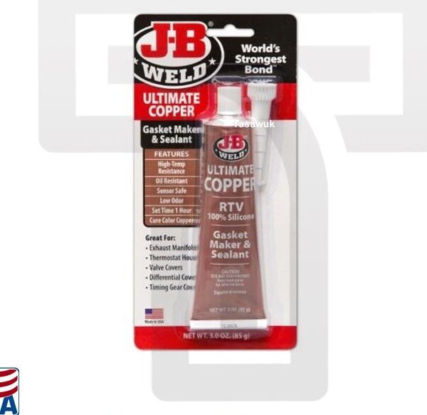 Heat-Resistant Sealing: JB Weld Hi-Temp Copper Silicone (Made in USA)