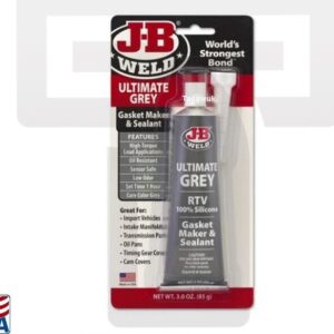 Leak-Proof Performance: JB Weld Hi-Torque Grey Silicone (Made in USA)