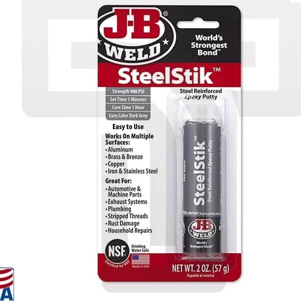 Durable Metal Repairs: JB Weld Steelstik Epoxy (Made in USA)
