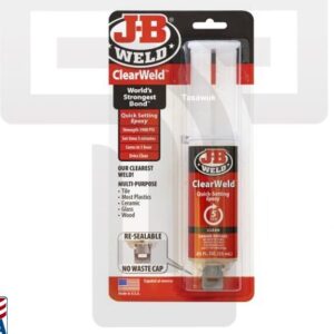Clear & Strong Repairs: JB Weld Clear Weld Epoxy (Made in USA)
