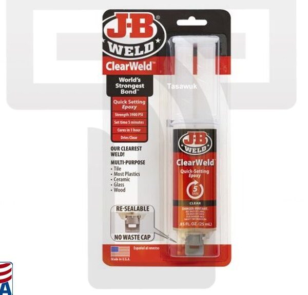 Clear & Strong Repairs: JB Weld Clear Weld Epoxy (Made in USA)