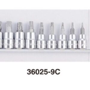 9PCS HOLEY STAR BIT SOCKET SET