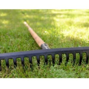 Garden Rake with wooden stick