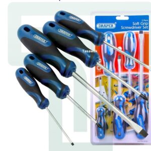 Draper 5-Piece Soft Grip Screwdriver Set: Comfort & Control for Diverse Screw Jobs