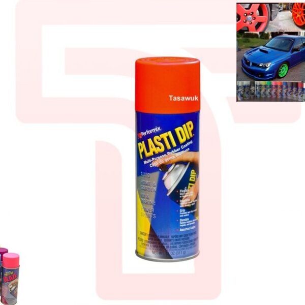 Durable Rubber Finish: Plasti Dip Rubber Coating Spray (Red, 311 gm)