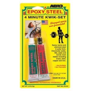 Abro 4-Minute Kwik Epoxy - Strong & Fast-Setting Epoxy for Repairs