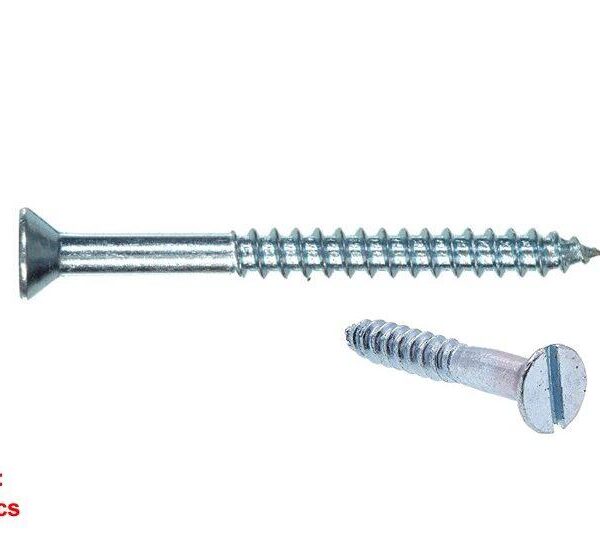 Zinc Plated Wood Screw Slotted