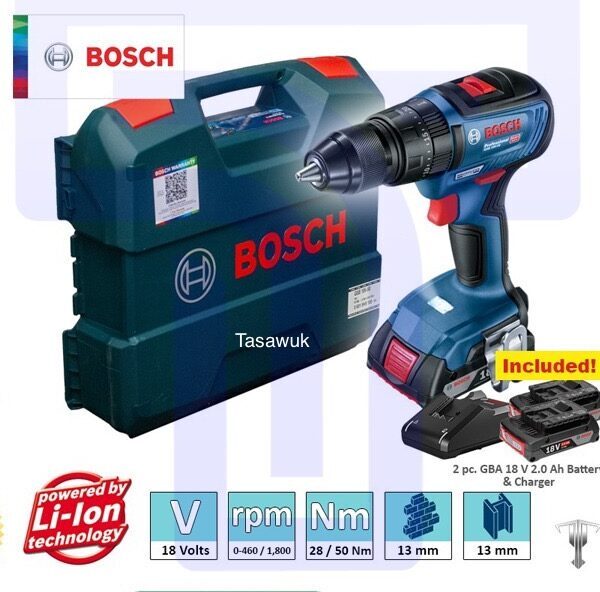 Bosch 18V Cordless Impact Drill: High Torque for Tough Fasteners