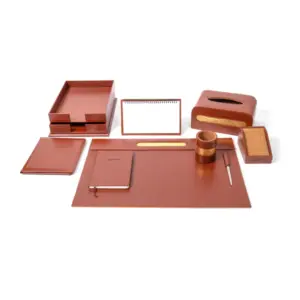 Desktop Set Brown - Set Of 10