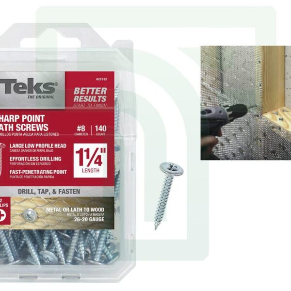 Sharp Point Lath Screws
