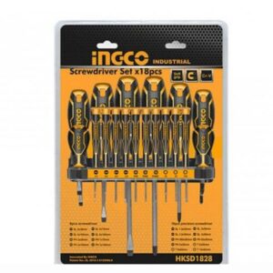 Ingco 18-Piece Screwdriver Set: Tackle Diverse Screw Jobs Efficiently