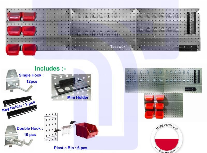 NSSF9581-e1663705126948.jpg Patrol Wall Mounted Pegboard with Accessories Kit - Image 1