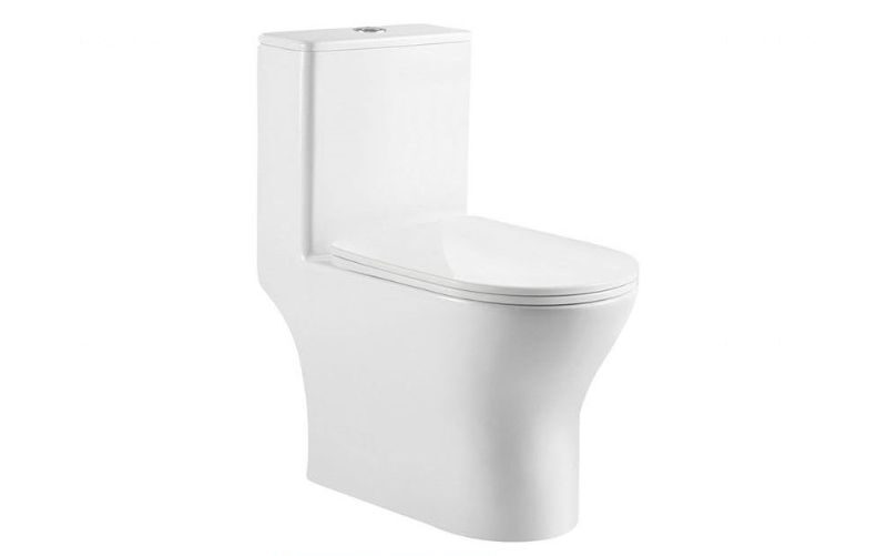 One-Piece-Toilet-Model-8618-White-Rimless-e1759784415743.jpg One Piece Toilet Model 8618 White Rimless - Image 1