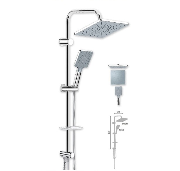PAVK1053.jpg Maxima Chrome Orion Rain Shower Set Vs-2642 - Image 1