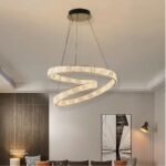 CHANDELIER Pendant Lamp Stainless steel Crystal 3000k - Image 2