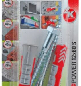 Duo Power Wall Plugs with Screws