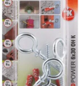 Duo Power Wall Plugs with Eye Hook