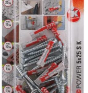 Duo Power Wall Plugs with Screws
