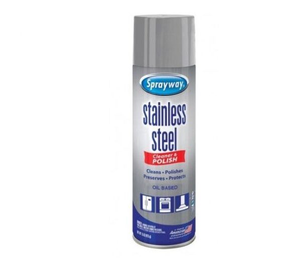 Sprayway No Scent Stainless Steel Cleaner Oil Based 15 Oz Spray