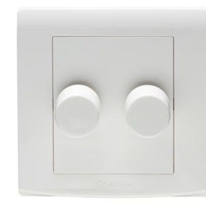 Crabtree Black 2-Gang LED Dimmer Switch (2-Way) for Multi-Light Control