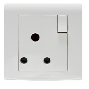 Crabtree 15A Round Pin Switched Socket (Single Gang)