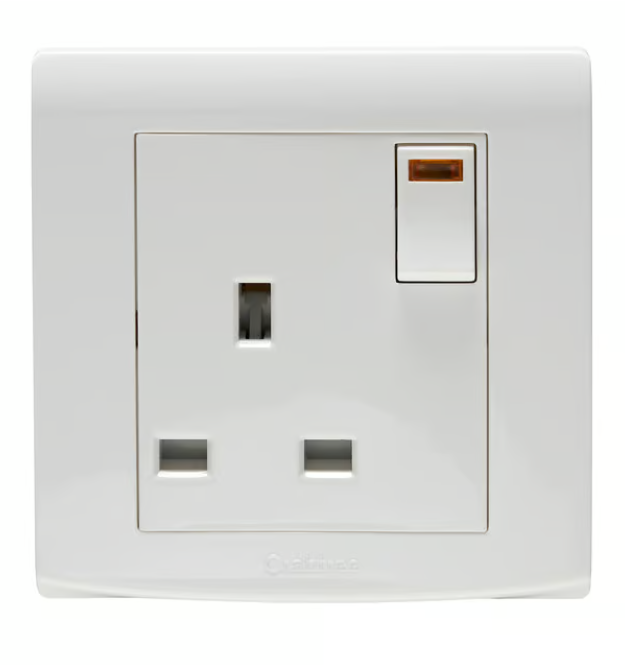 Untitled-143-1.png Crabtree 13A Single Switched Socket with Neon Indicator Light - Image 1