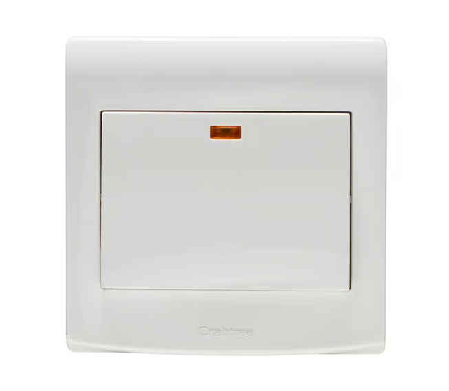 Untitled-144-1.png Crabtree 20A Single Gang Switch with Neon Indicator Light - Image 1