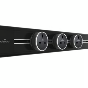 DAJCO Surface Power Track Length 80 cm Terminal Left included 3 UK adaptor 13 Ampere Black Color