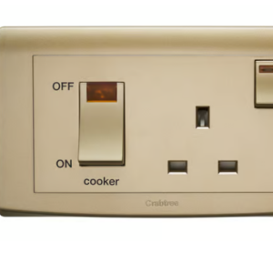 Crabtree Cooker Control Unit with Neon Indicator Light (Gold Finish)
