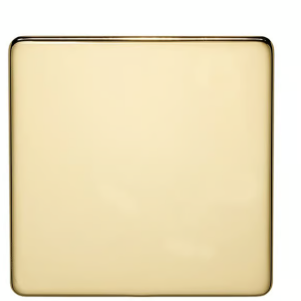 Crabtree 1 Gang Gold Blank Plate (Platinum Series)