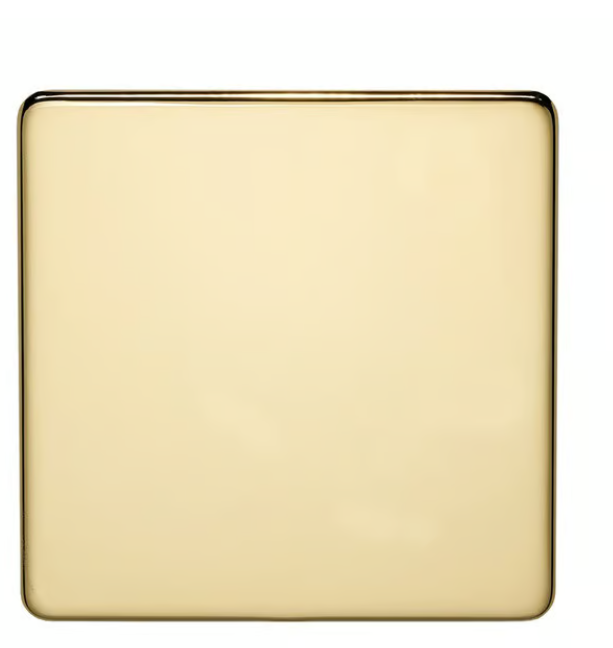 Untitled-38-1.png Crabtree 1 Gang Gold Blank Plate (Platinum Series) - Image 1