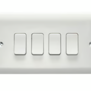 Crabtree 10A Quad-Gang 2-Way Switch for Enhanced Control