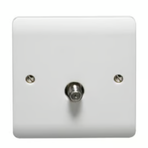 Crabtree F-Type Satellite Socket for Seamless TV Signal Connection