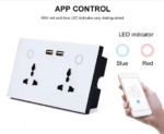 GoSmart Double Wallmont Socket with USB and WiFi - White - Image 2
