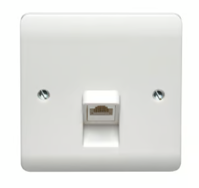 Untitled-67-1.png Crabtree Instinct 1 Gang RJ45 CAT6 Socket - Image 1