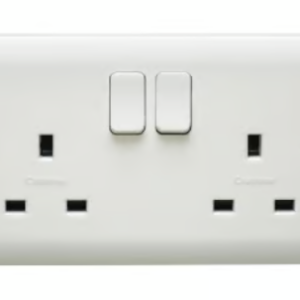 Crabtree 13A Double Pole Switch Socket with Integrated LED (2 Gang)