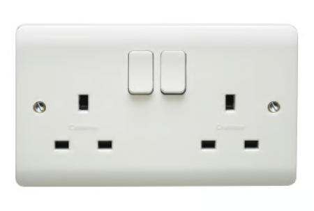 Untitled-71-1.png Crabtree 13A Double Pole Switch Socket with Integrated LED (2 Gang) - Image 1