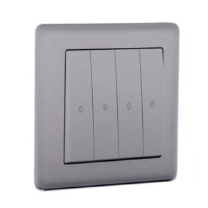 Makel 20A SP 4-Gang 2-Way Light Switch (Silver) with Arrows